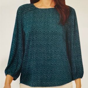 Adrianna Papell Green Blouse